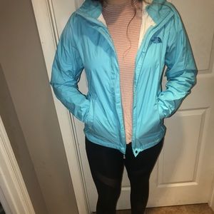 Blue North Face Rain Jacket